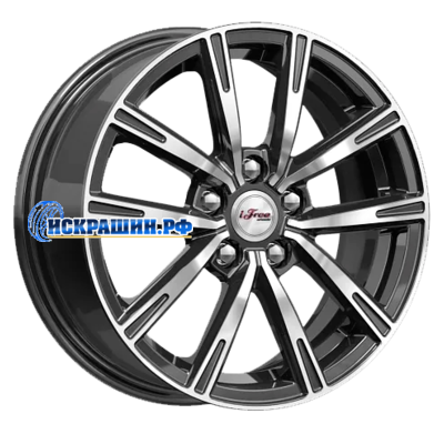 iFree 6x15/5x100 ET43 D57,1 Драйвер (КС996) Блэк Джек