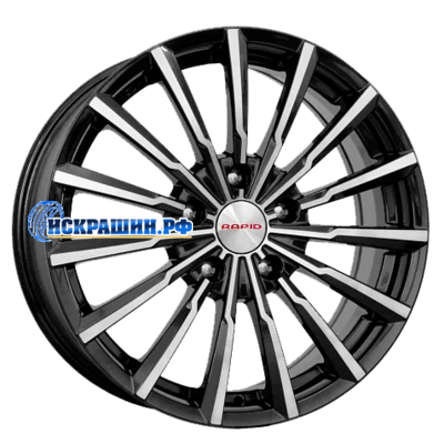 K&K 5,5x14/4x100 ET43 D60,1 Акцент-оригинал (КС641) Алмаз черный
