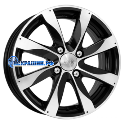 K&K 5,5x14/4x98 ET40 D58,5 Джемини (КС480) Алмаз черный