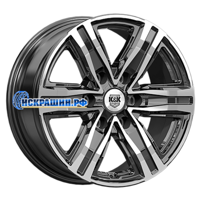 K&K 7,5x17/6x139,7 ET30 D106,1 R8 (КС1174) Алмаз черный