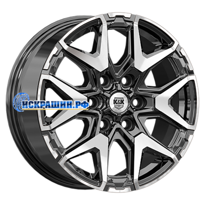 K&K 7,5x18/6x139,7 ET50 D92,5 Гангут (КС1176) Алмаз черный