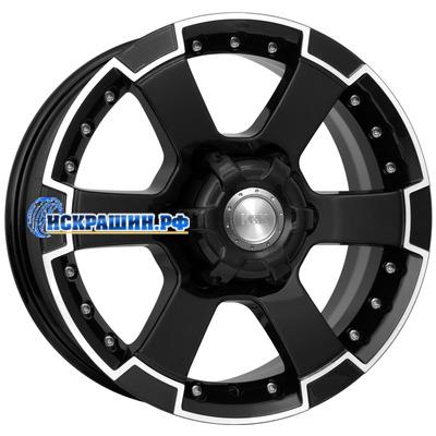 K&K 7x16/6x139,7 ET20 D110,1 M56 (КС593) Алмаз черный
