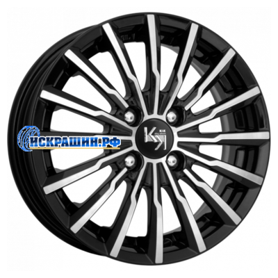 K&K 7x17/4x100 ET43 D60,1 Акцент-оригинал (КС562) Алмаз черный