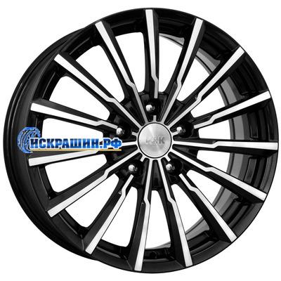 K&K 7x17/5x108 ET50 D63,35 Акцент (КС562) Алмаз черный