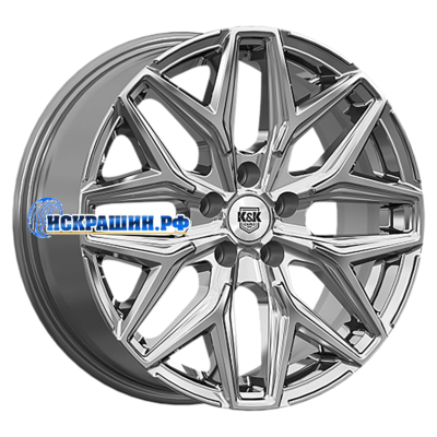 K&K 7x17/5x112 ET40 D57,1 Ариус (КС1187) Дарк платинум