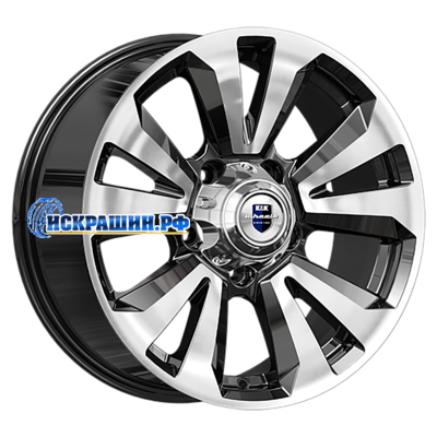 K&K 8x18/5x139,7 ET30 D108,5 Ла-Пас (КС897) Алмаз черный