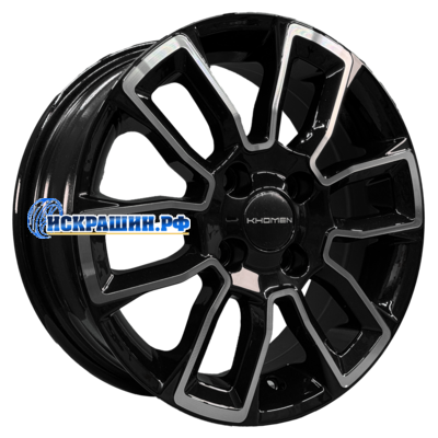 Khomen Wheels 5,5x14/4x100 ET38 D67,1 KHW1406 (Accent/Getz/i20) Black-FP