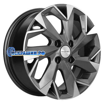 Khomen Wheels 5,5x14/4x100 ET43 D67,1 KHW1402 (Solaris/Logan/Rio) Gray-FP