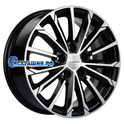 Khomen Wheels 6,5x16/5x108 ET43 D65,1 KHW1611 (Evolute i-Pro) Black-FP
