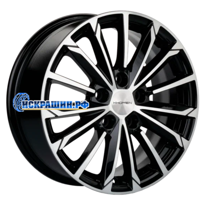 Khomen Wheels 6,5x16/5x108 ET45 D60,1 KHW1611 (Chery Tiggo 3/Tiggo 3 Pro) Black-FP