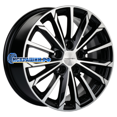 Khomen Wheels 6,5x16/5x108 ET50 D63,3 KHW1611 (Focus) Black-FP