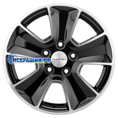 Khomen Wheels 6,5x16/5x114,3 ET50 D66,1 KHW1601 (Renault/Nissan) Black-FP