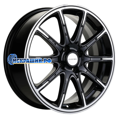 Khomen Wheels 6,5x17/4x100 ET41 D60,1 KHW1707 (XRay) Black-FP