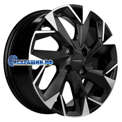 Khomen Wheels 6x15/4x100 ET40 D60,1 KHW1508 (Logan/Sandero) Black-FP