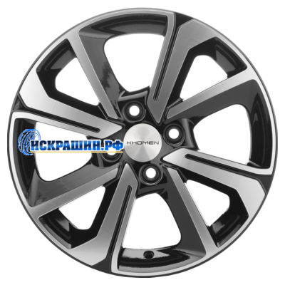 Khomen Wheels 6x15/4x100 ET50 D60,1 KHW1501 (Vesta) Black-FP