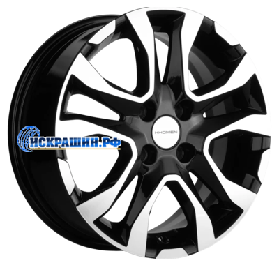 Khomen Wheels 6x15/4x100 ET50 D60,1 KHW1503 (Vesta) Black-FP