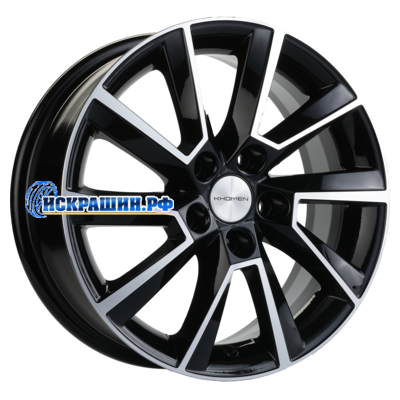 Khomen Wheels 6x15/5x100 ET38 D57,1 KHW1507 (Rapid/Fabia) Black-FP