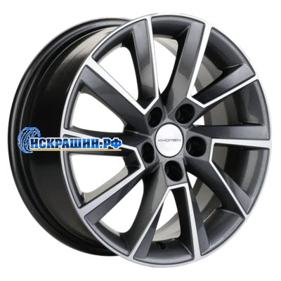 Khomen Wheels 6x15/5x100 ET38 D57,1 KHW1507 (Rapid/Fabia) Gray-FP