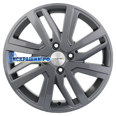Khomen Wheels 6x16/4x100 ET50 D60,1 KHW1609 (Vesta/Largus) Gray