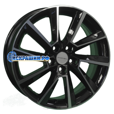 Khomen Wheels 6x16/5x105 ET39 D56,6 KHW1604 (Aveo) Black-FP