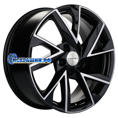 Khomen Wheels 7x17/5x108 ET40 D60,1 KHW1714 (Chery Tiggo/Tiggo 7 Pro) Black-FP
