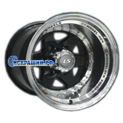 LS 10x15/6x139,7 ET-44 D106,1 879 BKL (Колпак+лого)