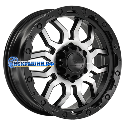 LS 7,5x17/6x139,7 ET0 D106,1 1285 BKSF (конус, Колпак+лого)