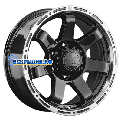 LS 7,5x17/6x139,7 ET25 D106,1 1289 BKL (конус, Колпак+лого)