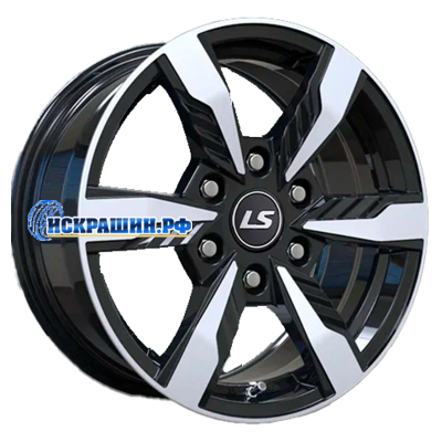 LS 7,5x17/6x139,7 ET35 D67,1 1301 BKF (конус, Колпак+лого)
