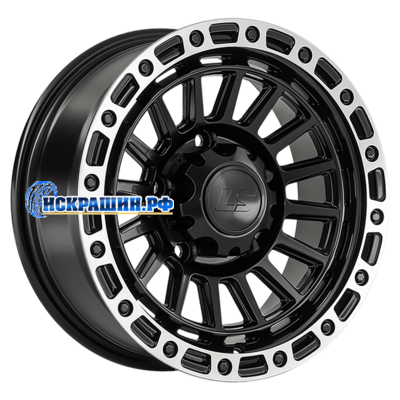 LS 7x15/5x139,7 ET0 D108,1 1386 BKSL (конус, Колпак+лого)