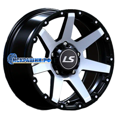LS 7x15/6x139,7 ET10 D106,1 873 BKF (конус, Колпак+лого)