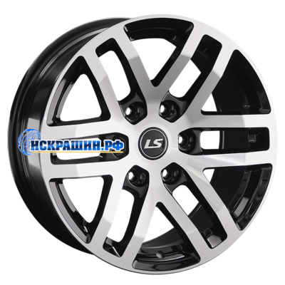 LS 8,5x17/6x139,7 ET30 D106,1 1279 BKF (конус, Колпак+лого)