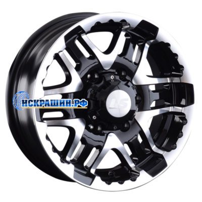 LS 8x16/6x139,7 ET0 D106,1 894 BKF (конус, Колпак+лого)