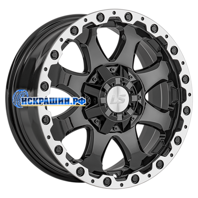LS 8x17/5x150 ET45 D110,1 1375 BKL (конус, Колпак+лого)