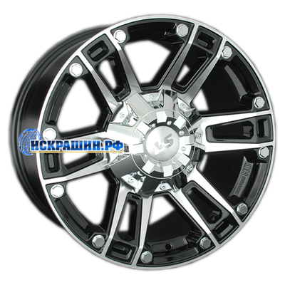 LS 8x17/6x139,7 ET30 D100,1 558 BKF (конус, Колпак+лого)