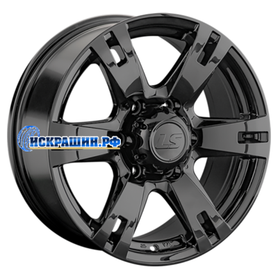 LS 8x17/6x139,7 ET38 D100,1 182 BK (конус, Колпак+лого)