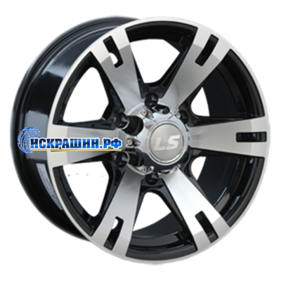 LS 8x17/6x139,7 ET38 D100,1 182 BKF (конус, Колпак+лого)