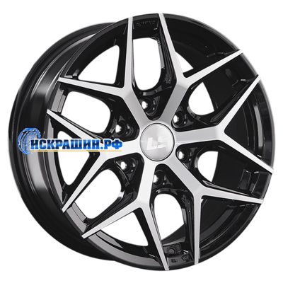 LS 8x17/6x139,7 ET38 D67,1 1303 BKF (конус, Колпак+лого)