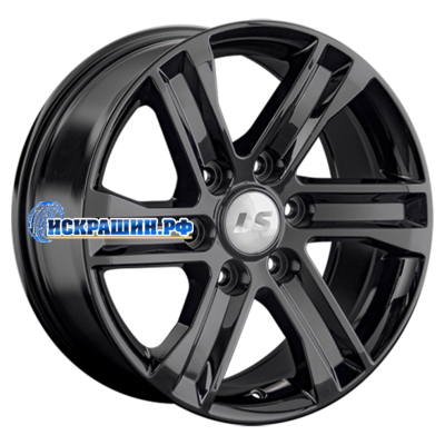 LS 8x17/6x139,7 ET38 D67,1 1359 BK (конус, Колпак+лого)