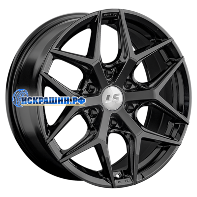 LS 8x18/6x139,7 ET20 D106,1 1303 BK (конус, Колпак+лого)