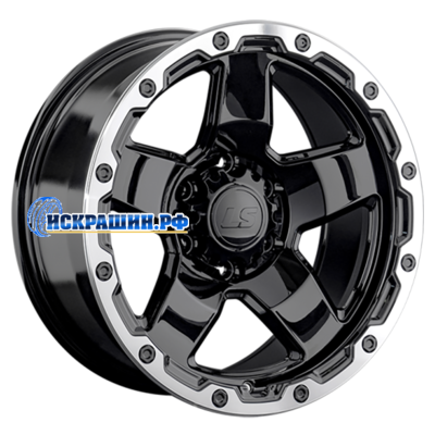 LS 9,5x18/6x139,7 ET5 D106,1 1371 BKL (конус, Колпак+лого)