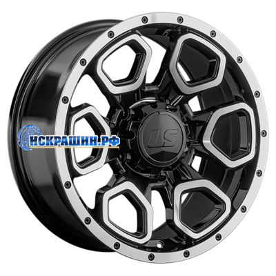 LS 9x18/5x150 ET30 D110,1 1345 BKF (конус, Колпак+лого)