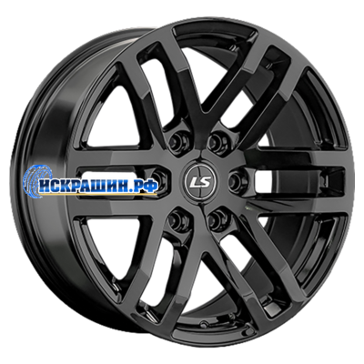 LS 9x18/6x139,7 ET30 D100,1 1279 BK (конус, Колпак+лого)