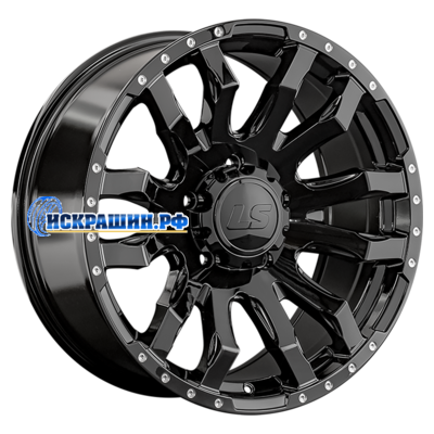 LS 9x20/5x150 ET25 D110,5 1294 BK (конус, Колпак+лого)