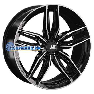 LS FlowForming 8x18/5x112 ET30 D66,6 RC54 BKF (конус)