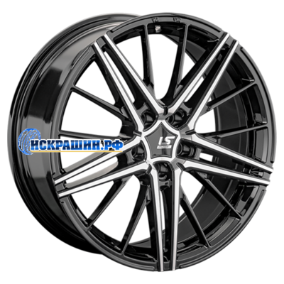 LS FlowForming 8x20/5x108 ET46 D63,3 RC76 BKF (конус, Колпак+лого)