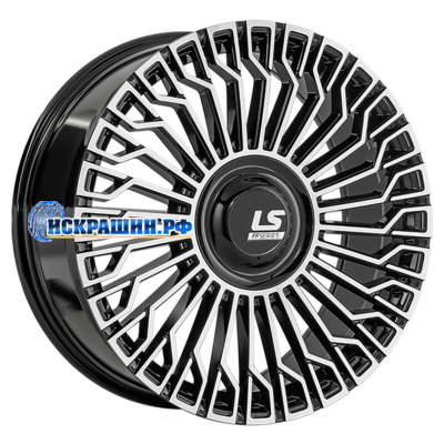 LS FlowForming 9x22/6x139,7 ET45 D95,1 RC99 BKF (конус, Колпак+лого)