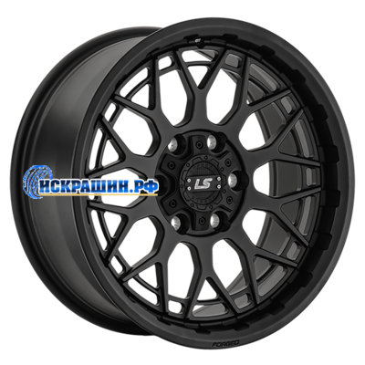 LS Forged 9x17/6x139,7 ET20 D106,1 LS FG52 MB (конус, Колпак+лого)