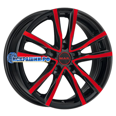 MAK 7x17/5x114,3 ET40 D76 Milano Black Red Face