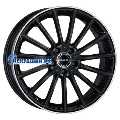 MAK 8x18/5x112 ET48 D66,6 Komet Gloss Black Mirror Ring